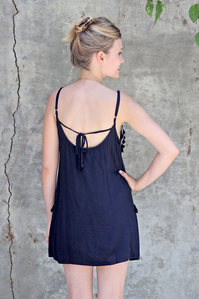 Pom Pom Dress with Side Pockets