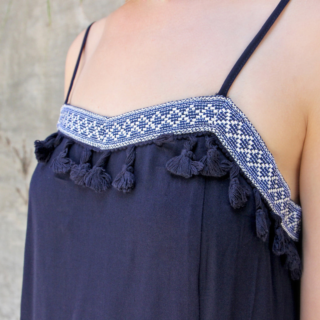 Pom Pom Dress with Side Pockets