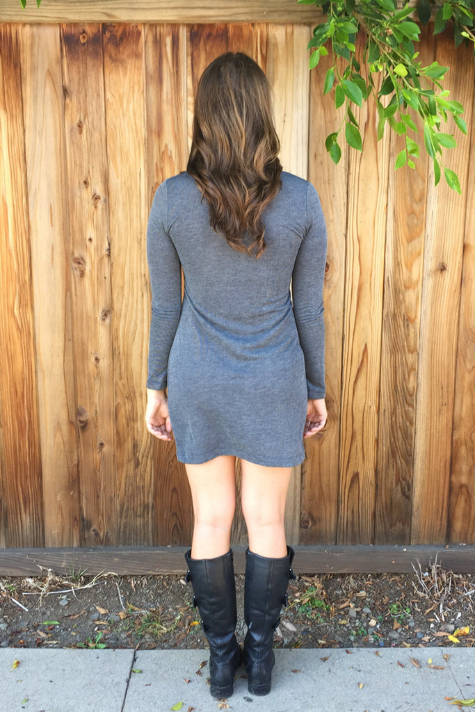 Varsity Heather Dress - Riah Fashion