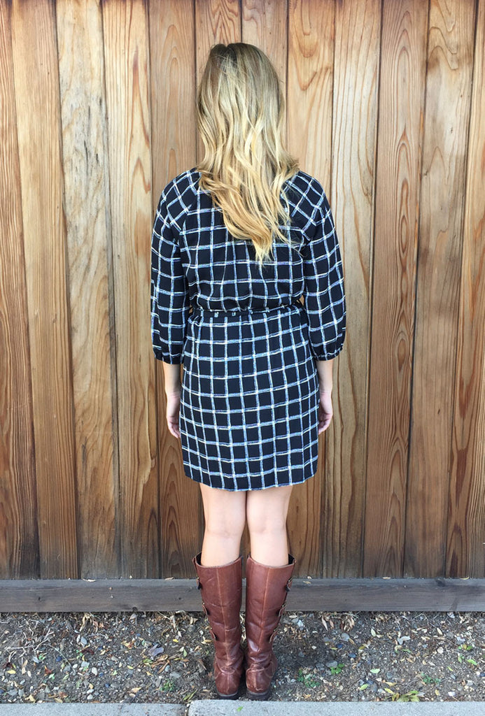 Plaid Tunic Dress - Riah Fashion
