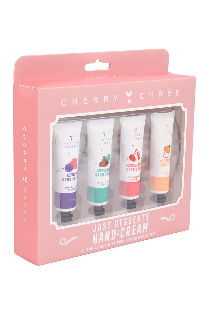 4PCS IN A BOX JUST DESERT HAND CREAMS /W SHEA BUTTER AND VITAMIN E SET