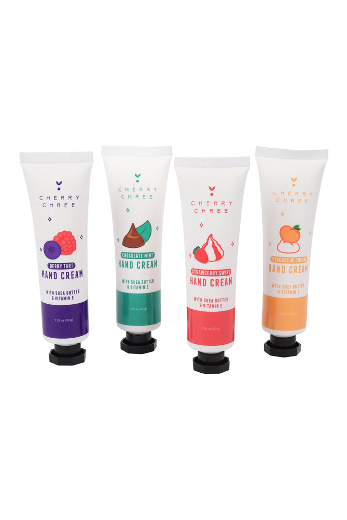 4PCS IN A BOX JUST DESERT HAND CREAMS /W SHEA BUTTER AND VITAMIN E SET