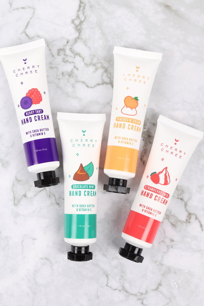 4PCS IN A BOX JUST DESERT HAND CREAMS /W SHEA BUTTER AND VITAMIN E SET