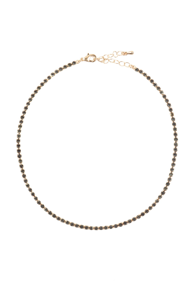 DNA020 - STONE CHAIN CHOKER NECKLACE