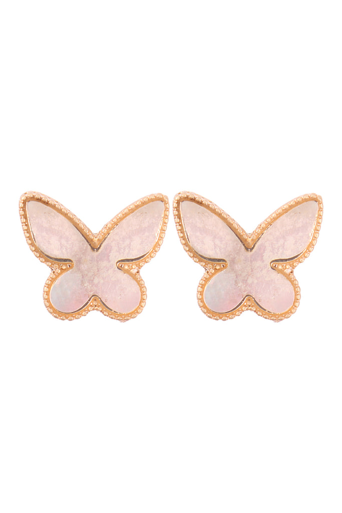 BUTTERFLY MOP POST EARRINGS
