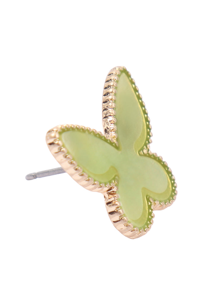BUTTERFLY MOP POST EARRINGS