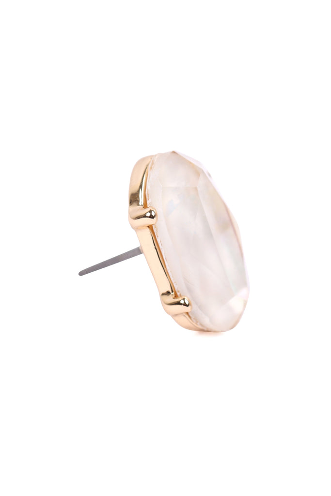 EA210 - PEARLIZED EPOXY POST EARRINGS