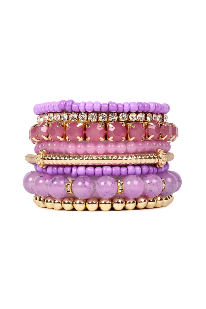 Multicolor Bead Bracelet Set