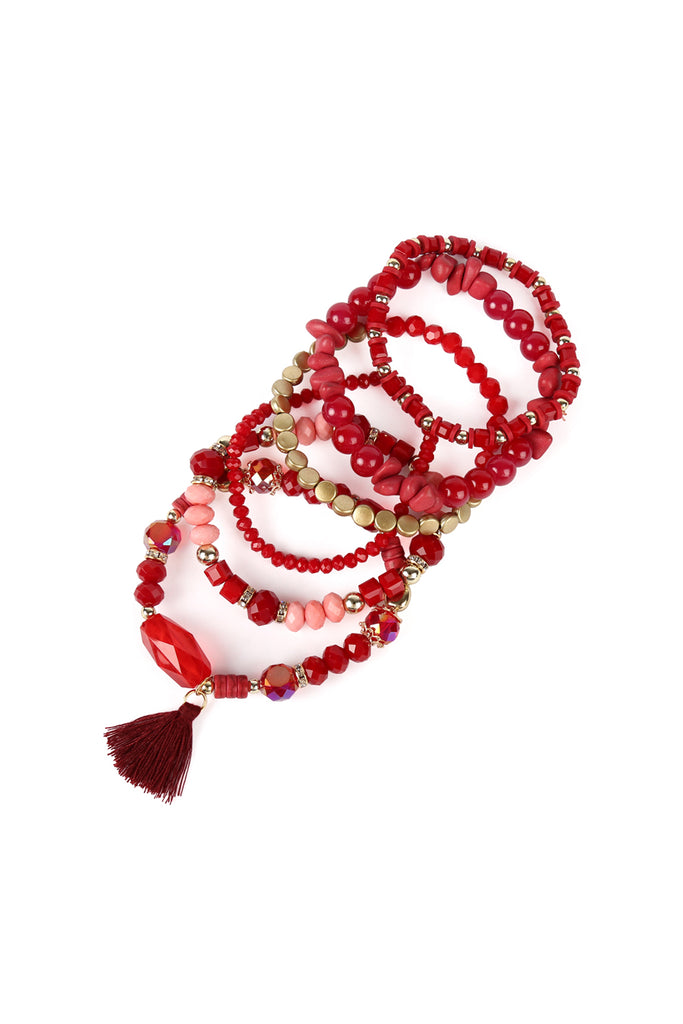 BOHO TASSEL CHARM BRACELET