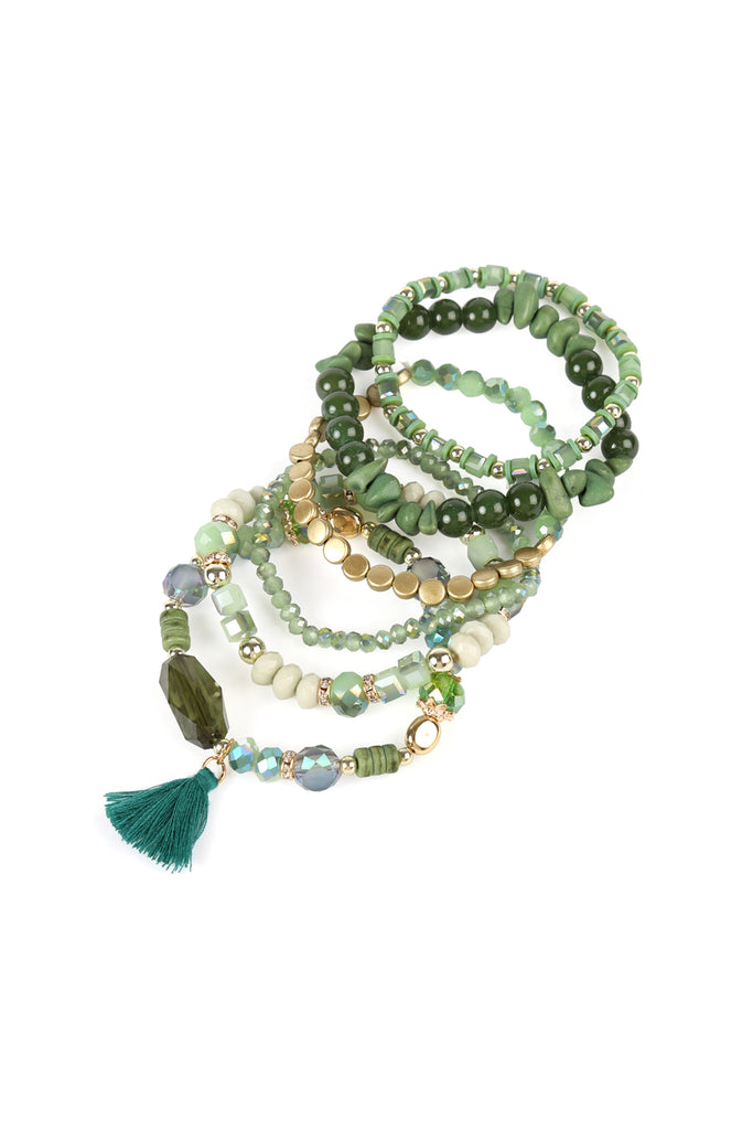 BOHO TASSEL CHARM BRACELET