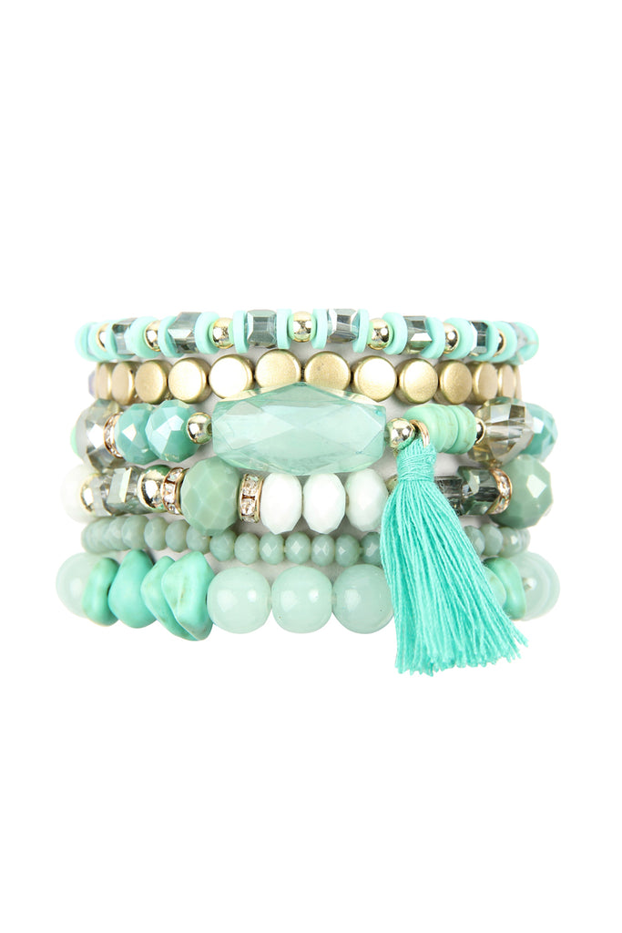 BOHO TASSEL CHARM BRACELET