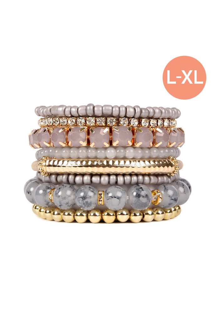 MULTIPLE LINE CLASSY STACK BRACELET