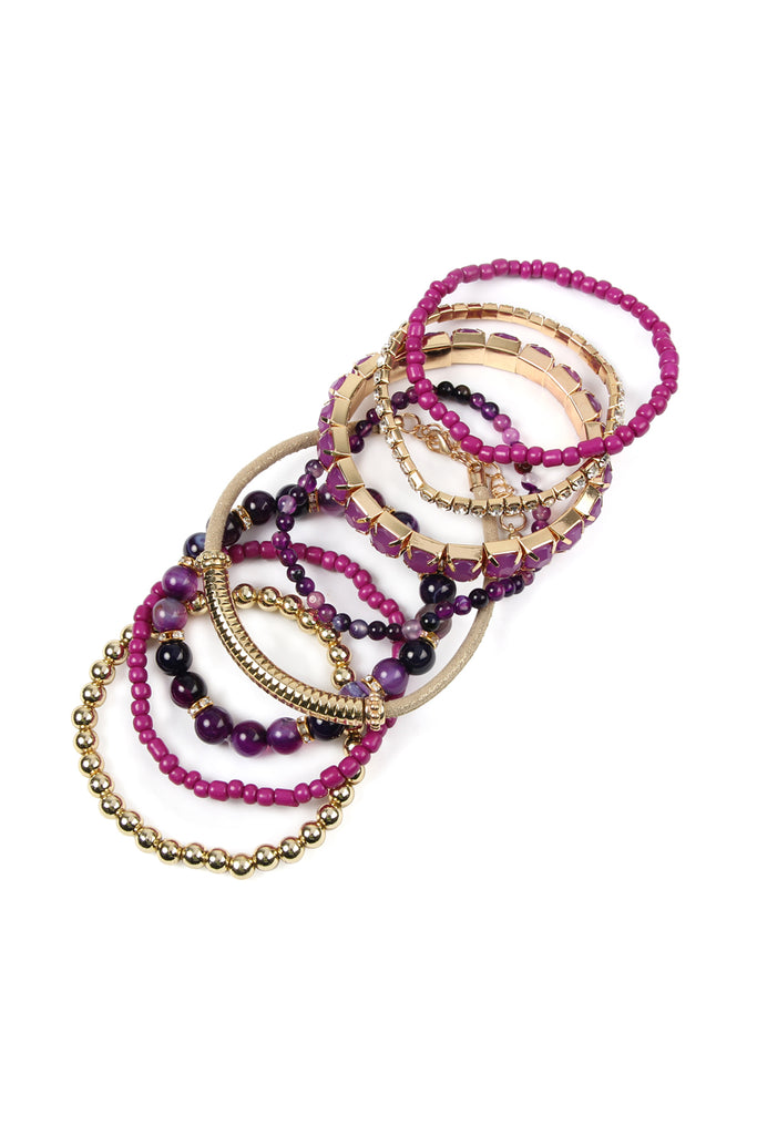 REGULAR SIZE STACKABLE BEADS BRACELET SET