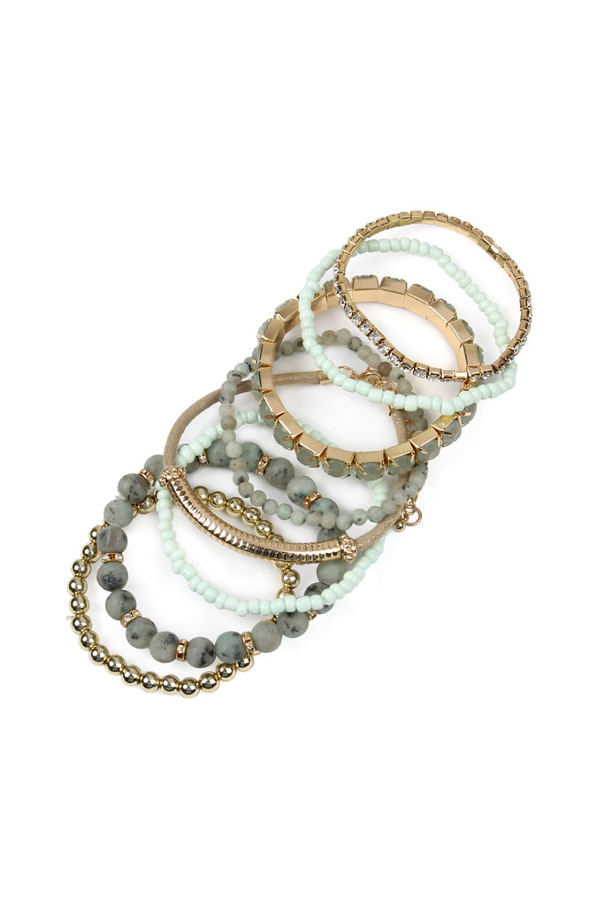 REGULAR SIZE STACKABLE BEADS BRACELET SET