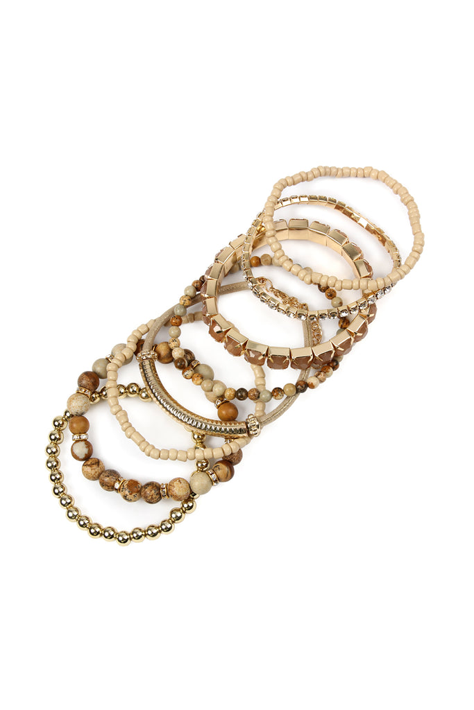 REGULAR SIZE STACKABLE BEADS BRACELET SET