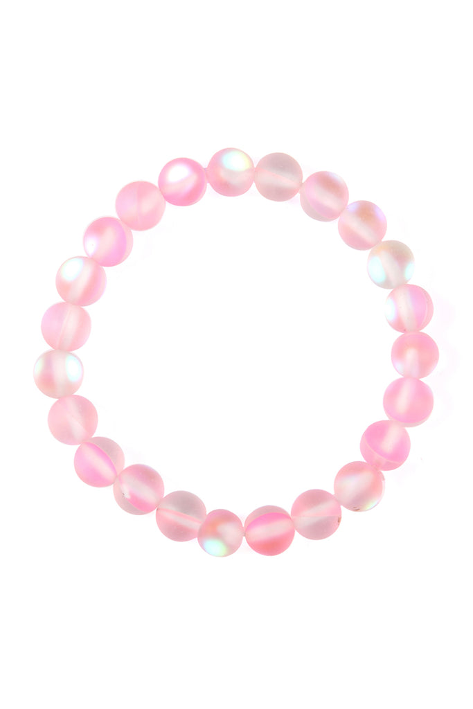 HDB2279 - CHIC COLORED MERMAID GLASS STRETCH BRACELET
