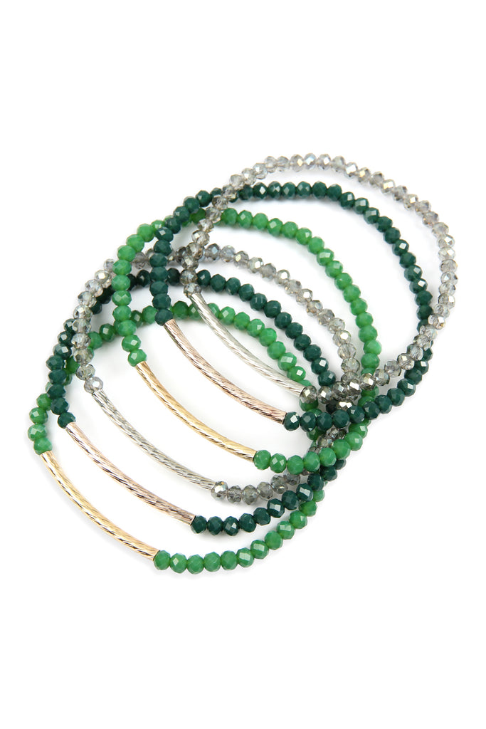 RONDELLE BEADED BRACELET SET