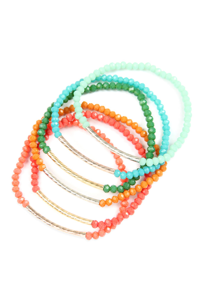 RONDELLE BEADED BRACELET SET