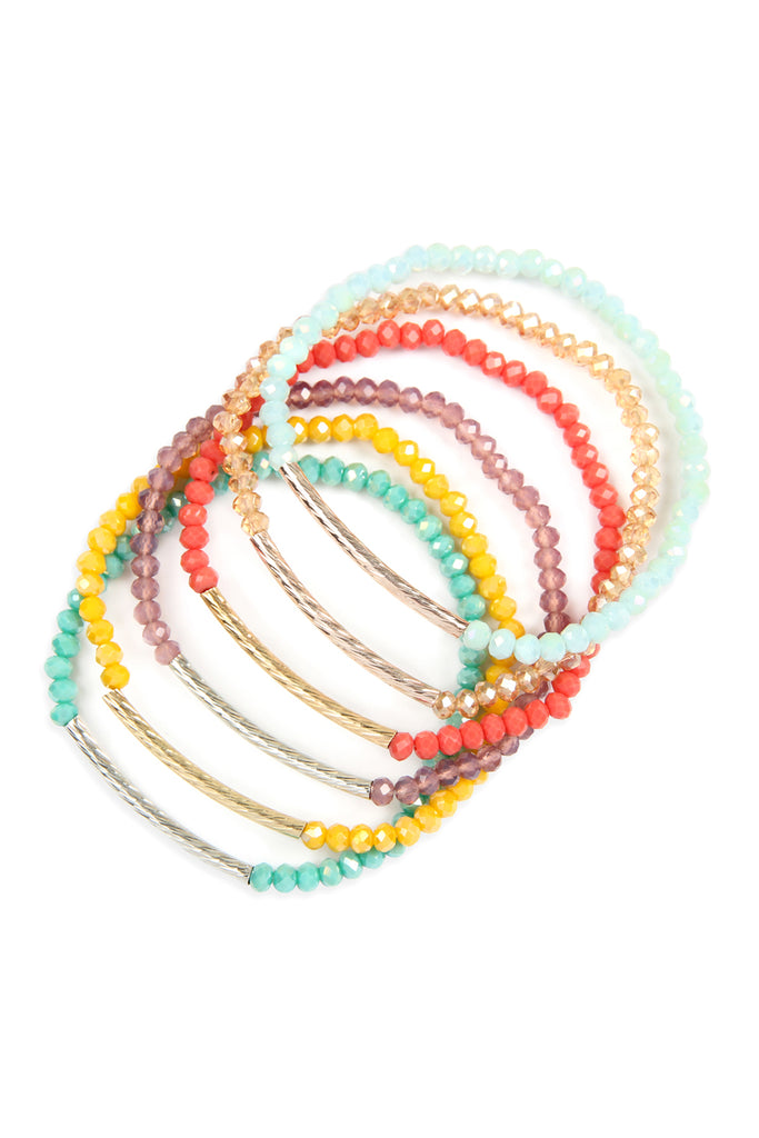 RONDELLE BEADED BRACELET SET