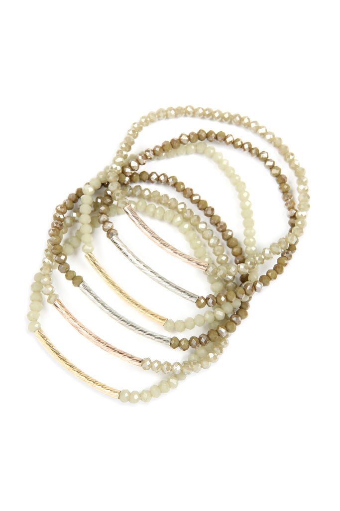 RONDELLE BEADED BRACELET SET