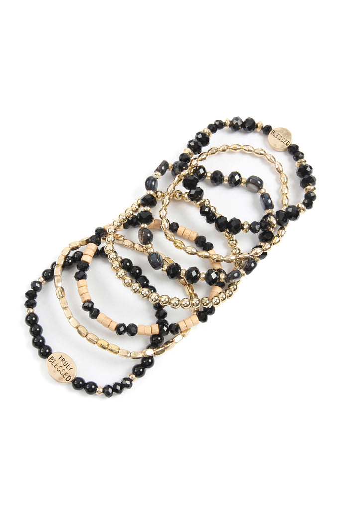 TRULY BLESSED CHARM MIX BEADS BRACELET