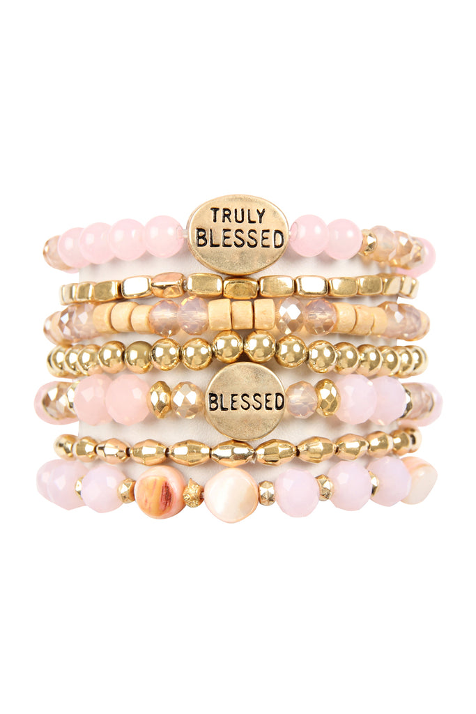 TRULY BLESSED CHARM MIX BEADS BRACELET