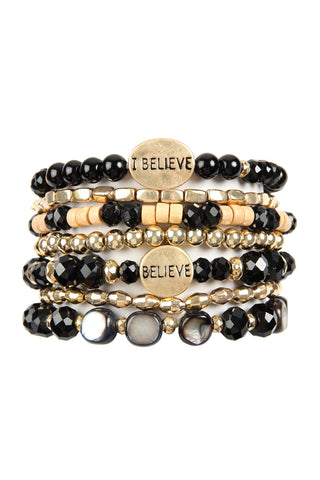 REGULAR SIZE STACKABLE BEADS BRACELET SET