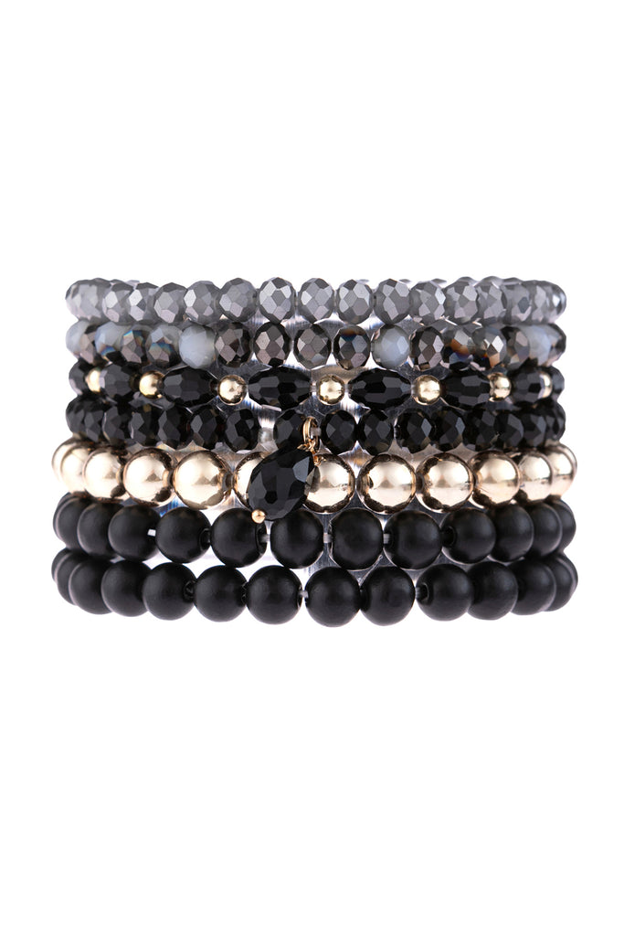 MULTI LINE BEADED BRACELET