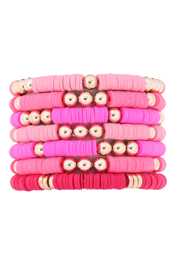 HDB3344 - FIMO MULTI LINE STRECHABLE BRACELET