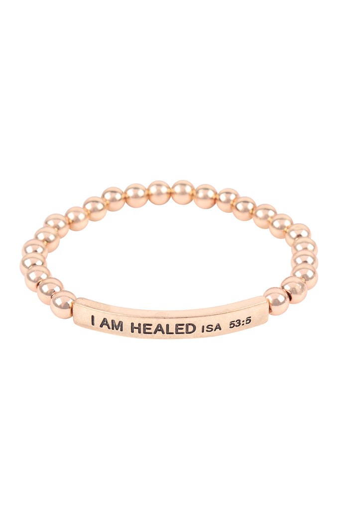 I AM HEALED ISA 53:5 INSPIRATIONAL BRACELET