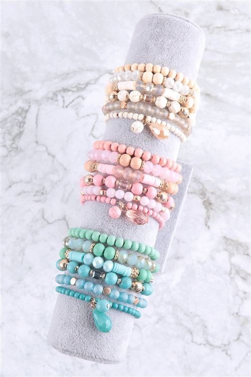 Bohemian Mix Bead Multi Layer Versatile Statement Bracelets