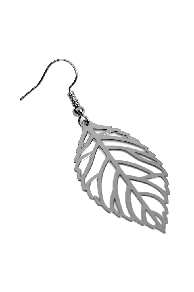 LEAF CAST HOOK EARRINGS