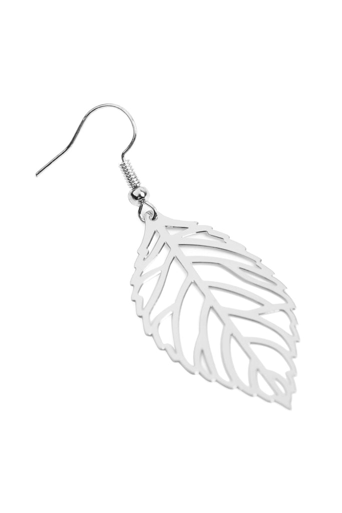 LEAF CAST HOOK EARRINGS