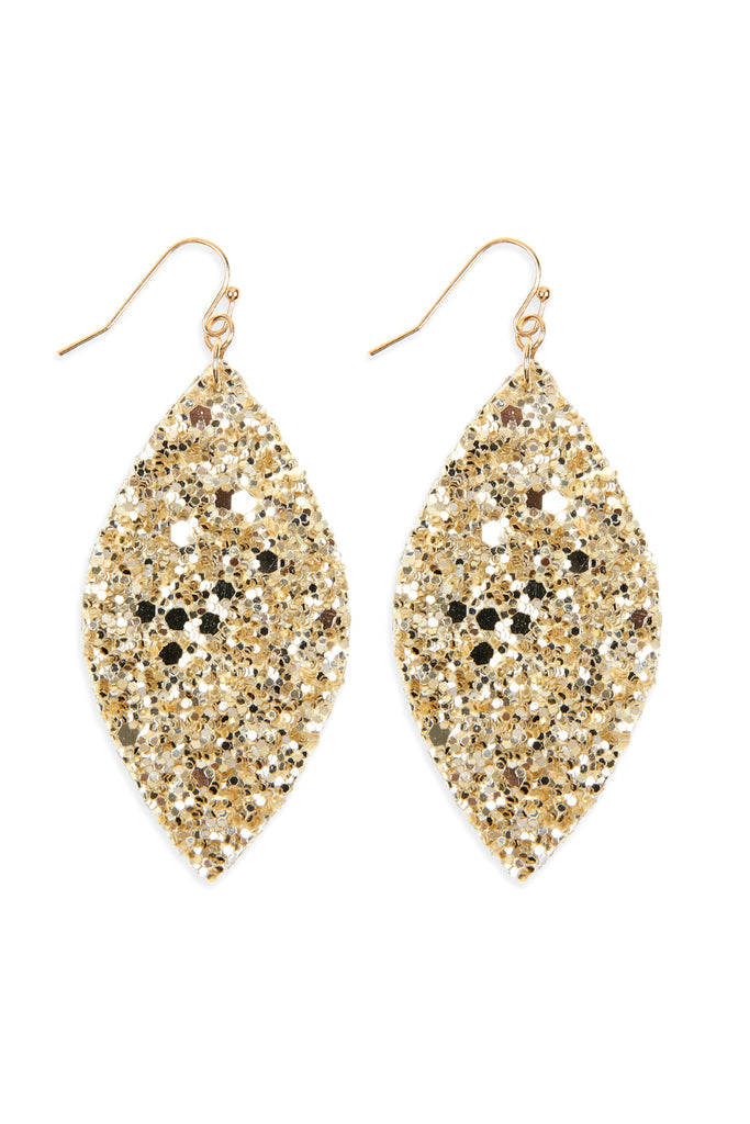 SEQUIN MARQUISE DROP EARRINGS