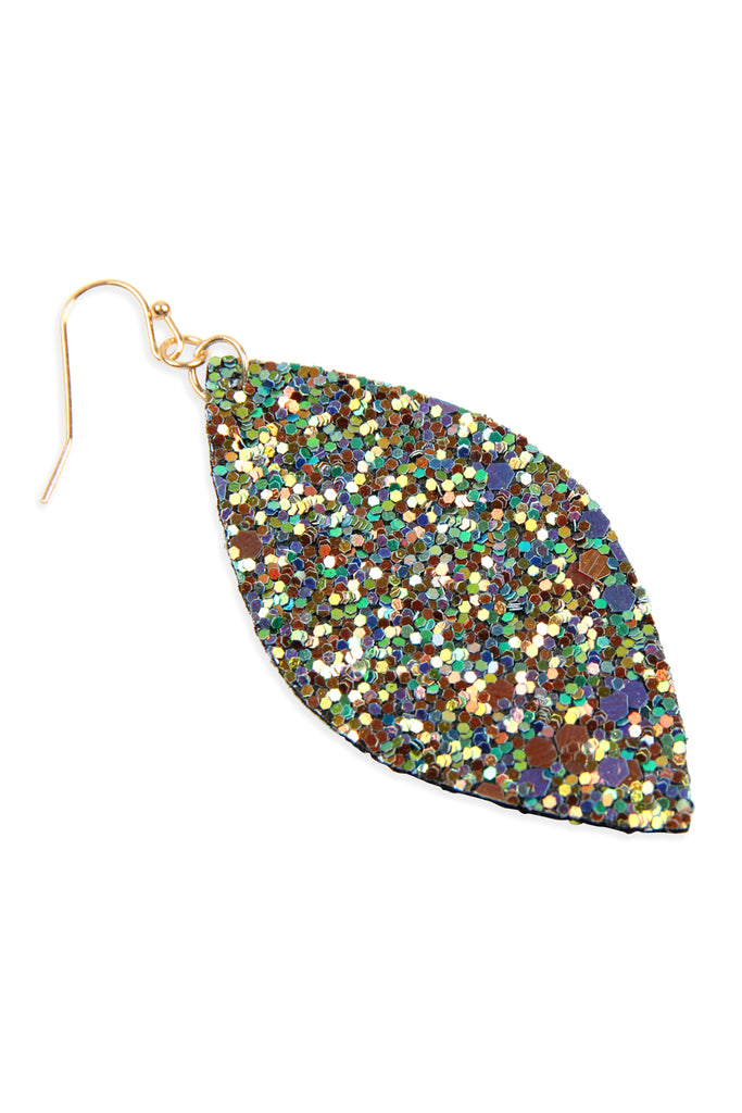 SEQUIN MARQUISE DROP EARRINGS