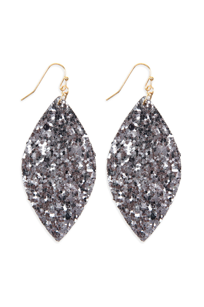 SEQUIN MARQUISE DROP EARRINGS