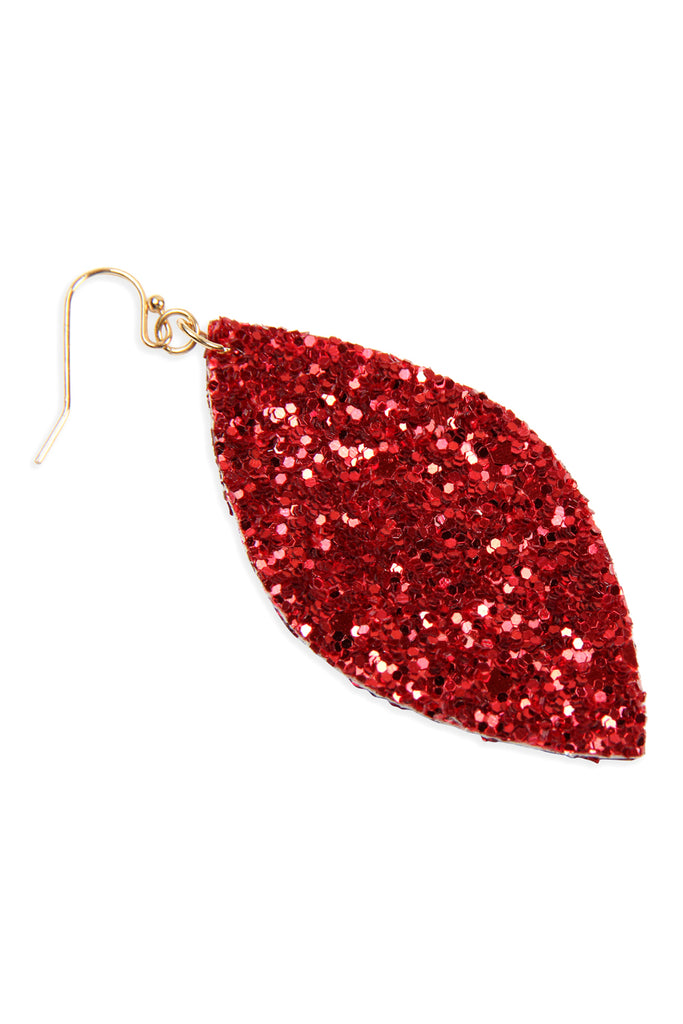 SEQUIN MARQUISE DROP EARRINGS