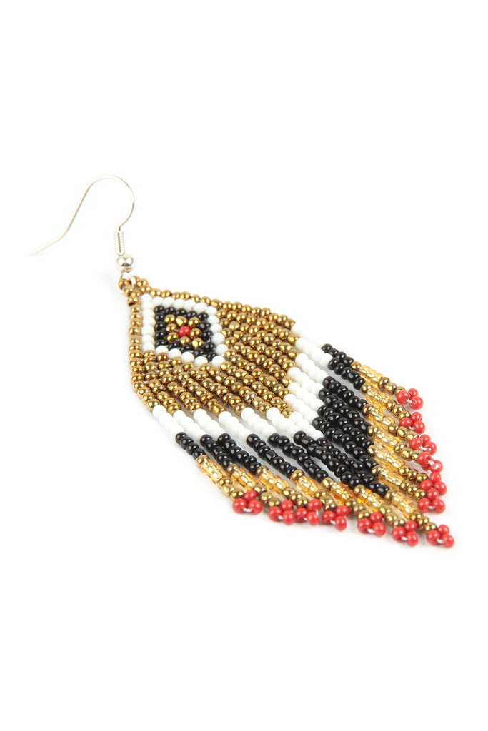 Seed Beads Dangle Earrings