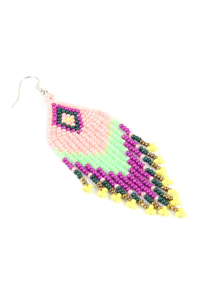 Seed Beads Dangle Earrings