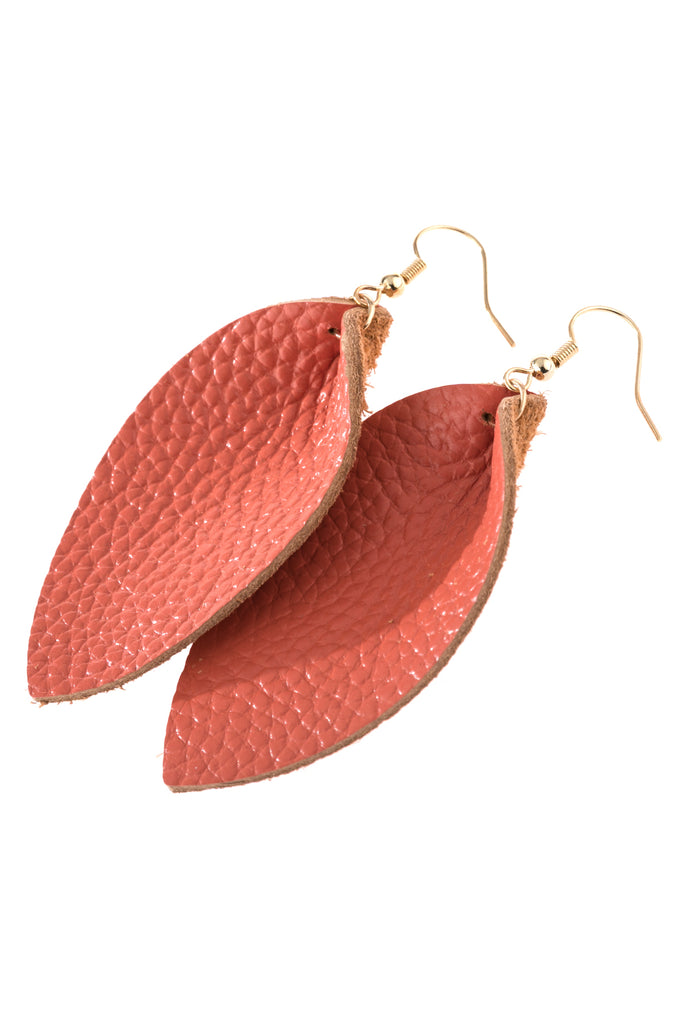 PINCHED TEARDROP HOOK DROP EARRINGS