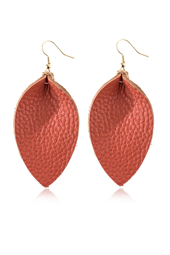PINCHED TEARDROP HOOK DROP EARRINGS