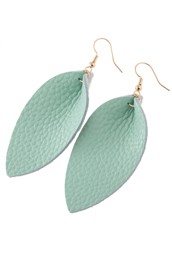 PINCHED TEARDROP HOOK DROP EARRINGS
