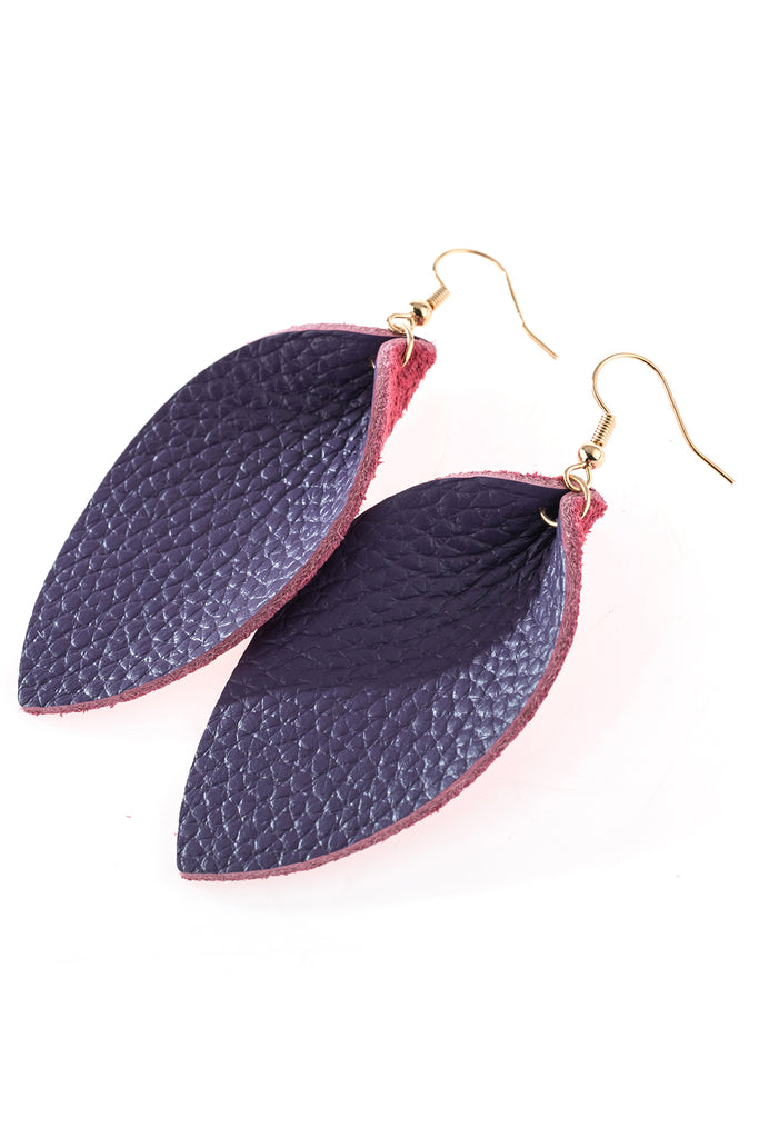 PINCHED TEARDROP HOOK DROP EARRINGS