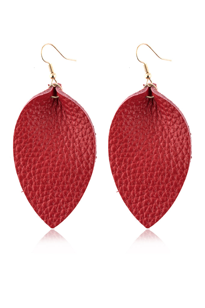 PINCHED TEARDROP HOOK DROP EARRINGS
