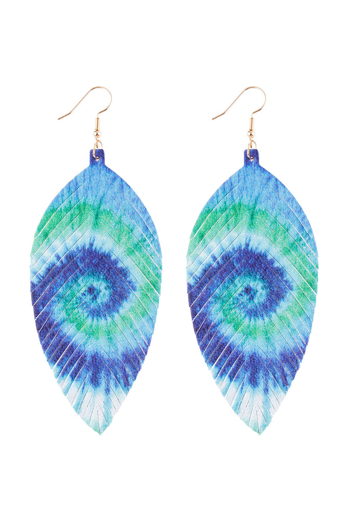 VIBRANT LEATHER DROP EARRINGS
