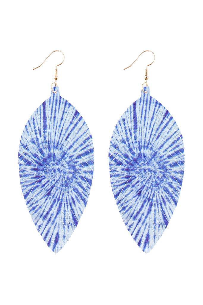 VIBRANT LEATHER DROP EARRINGS