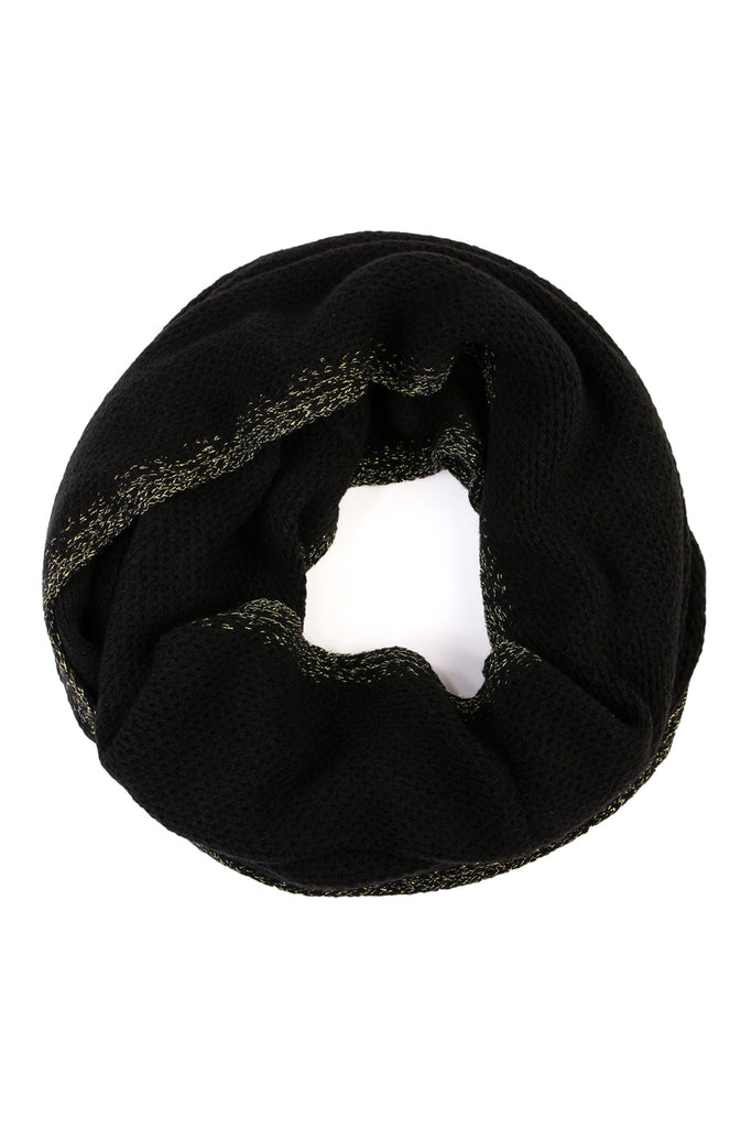 Soft Glitter Infinity Scarf