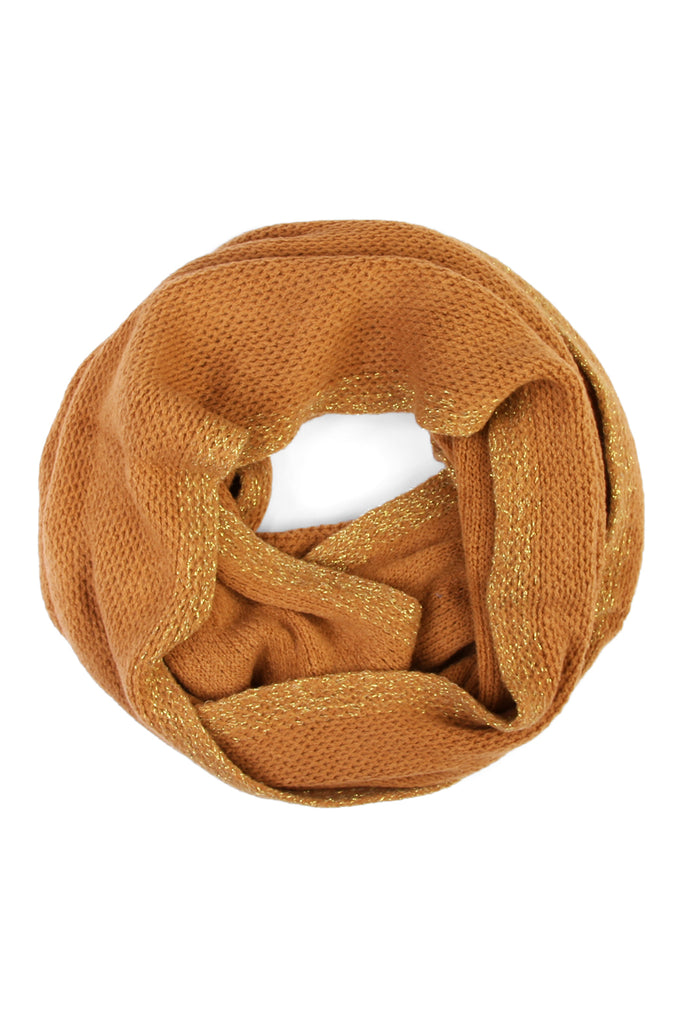 Soft Glitter Infinity Scarf