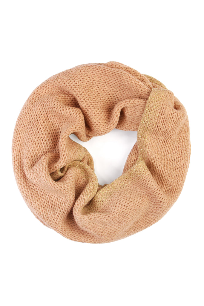 Soft Glitter Infinity Scarf