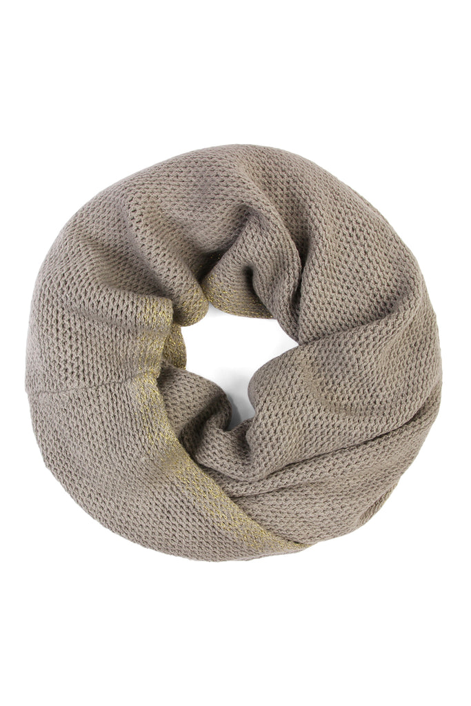 Soft Glitter Infinity Scarf